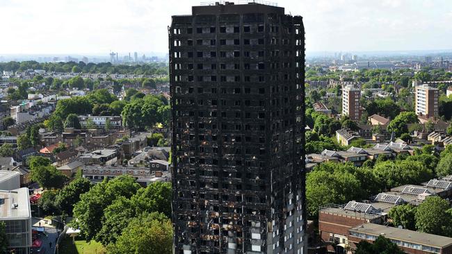 The remains of Grenfell Tower. (Pic: AFP/Chris J Ratcliffe)