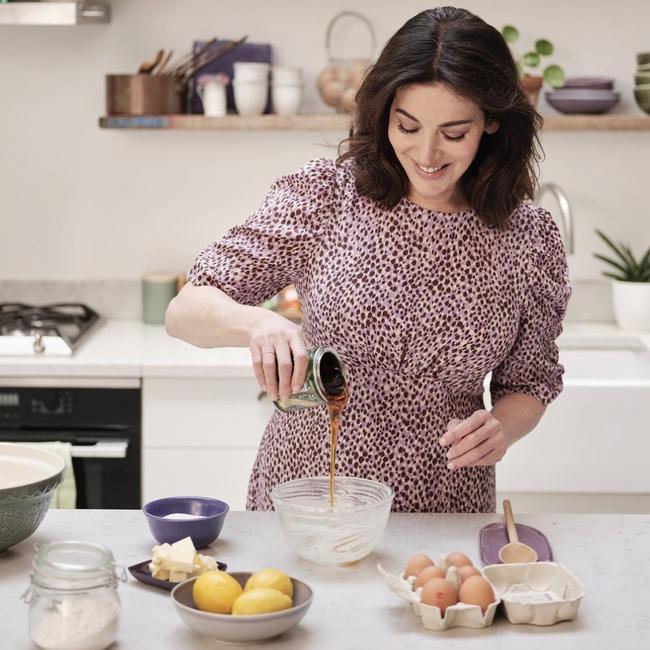 Nigella Lawson hard at work in the kitchen.