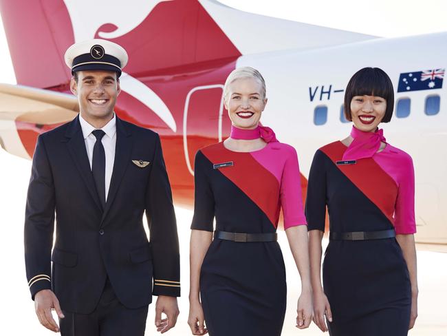 Qantas unveils new pilot's uniform by designer Martin Grant. Pic: Supplied by Qantas