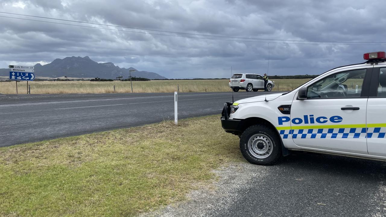 Four people are facing charges over drug, firearm and wildlife offences as a result of a police operation on Flinders Island earlier this week. Photo: DPFEM,