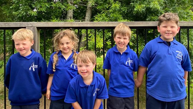 Forrest Primary School preps Jem Howland, Abigail Pakula, Marlon Bradshaw, River John, Loch Pearson. Picture: Supplied