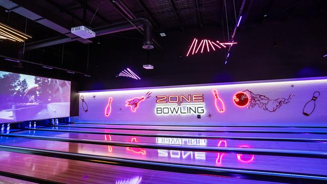 Sample shots of the new Timezone and Zone Bowling coming soon to Tea Tree Plaza Adelaide. Picture: Timezone