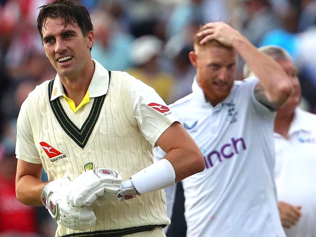 Captains Pat Cummins and Ben Stokes were both central figures in an Ashes classic. Picture: Geoff Caddick /AFP