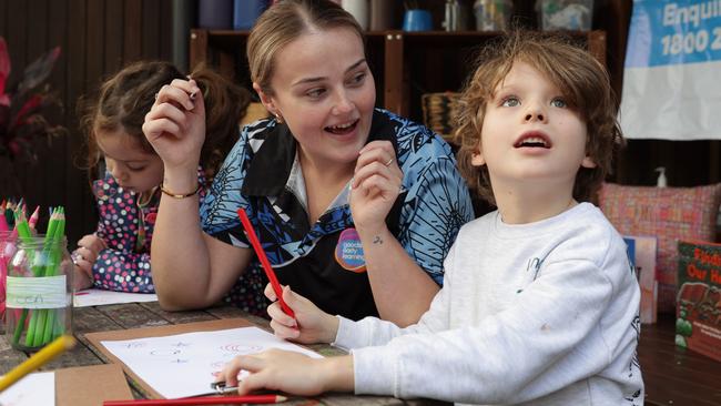 The Federal Government will help fund a pay rise for childcare workers. Picture: Jane Dempster/The Australian.