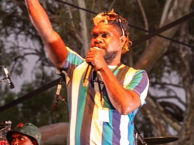 James Range band performs at the Warm Up in Alice Springs. Picture: Supplied