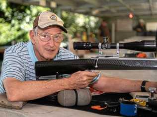 Coffs Coast shooter Greg Sutherland won a recent rimfire target shooting title at the Koolinghat range near Taree. Picture: TREVOR VEALE