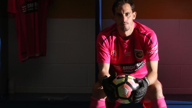 Mariners goalkeeper Ben Kennedy opens up about his mum's journey with breast cancer for upcoming pink round (AAP Image/Sue Graham)