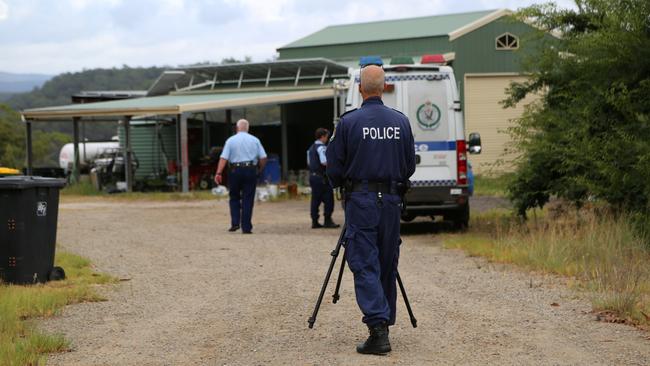 Police were led to Blaxlands Ridge at the foot of the Blue Mountains where they found the silver Commodore.