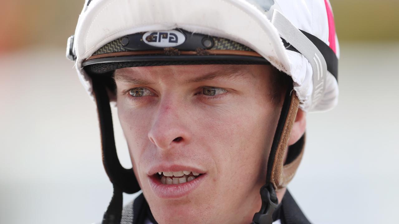 Jockey Michael Dee will return from an injury-enforced break at Thursday evening’s Pakenham meeting. Picture: Racing Photos via Getty Images.