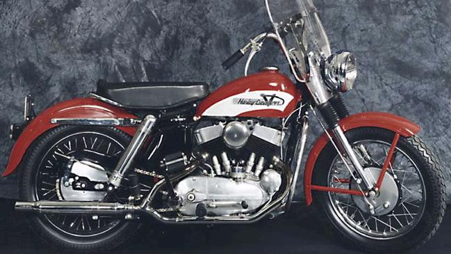 Elvis Presley's KH motorcycle at the Harley-Davidson Museum at Milwaukee, Wisconsin.