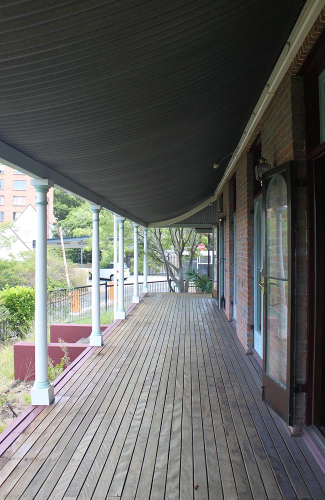 The house is in good condition but wooden railing and the iron verandah roof need repairs.