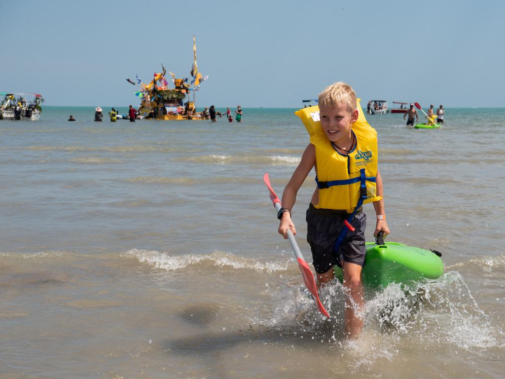 Darwin Beer Can Regatta at Mindil Beach, 2024. Picture: Pema Tamang Pakhrin