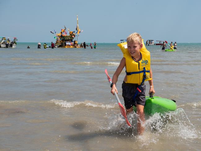 Darwin Beer Can Regatta at Mindil Beach, 2024. Picture: Pema Tamang Pakhrin