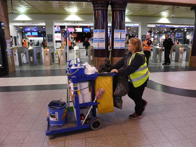 Adelaide railway station at 10.15am on Tuesday.