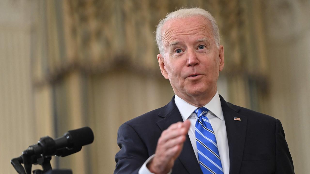 US President Joe Biden speaks about the economy at the White House on Monday. Picture: Saul Loeb/AFP