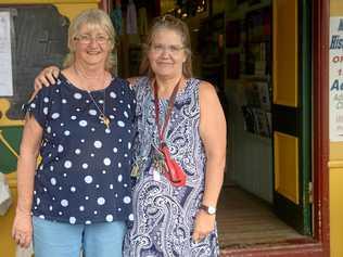 PRIME EXHIBITS: Dianne Herbener, president with one of her "real treasures”, Gwen Scott, treasurer of the Mt Morgan Historical Museum. Picture: Jann Houley