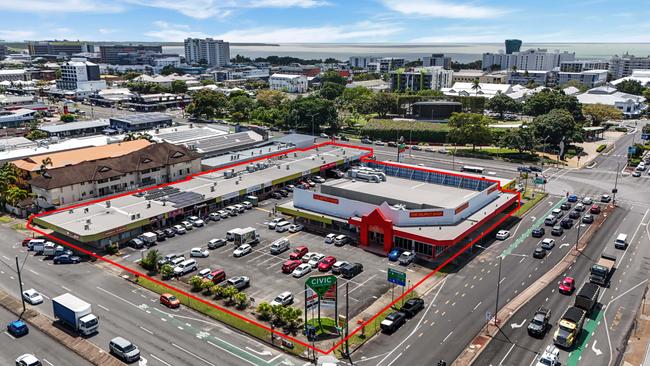 For the first time in 50 years the Civic Shopping Centre has been offered for sale. Picture: Knight Frank