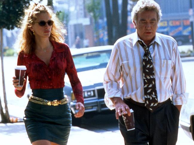 Albert Finney in scene from Erin Brockovich with Julia Roberts. Picture: Supplied