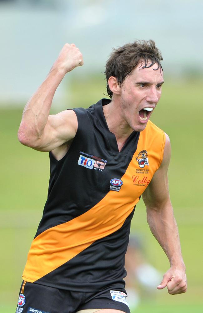 Tigers Troy Coates won the 2011-12 Nichols medal.