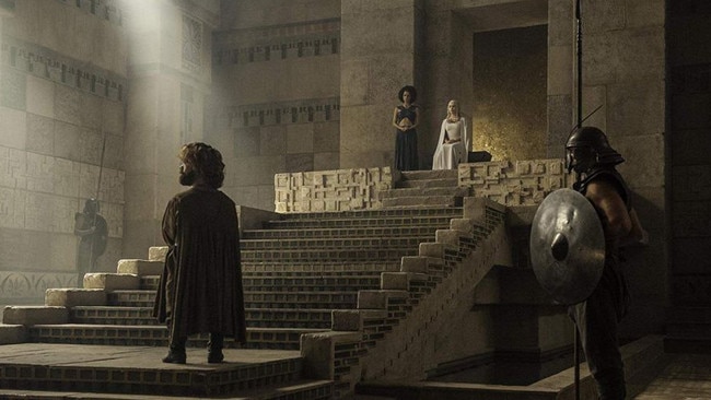 The audience chamber in Game of Thrones.