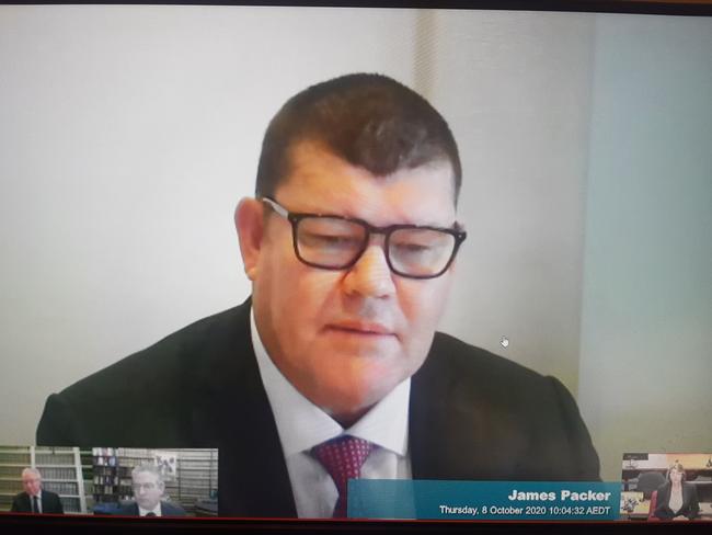 James Packer, in his appearance before the casino inquiry last month.