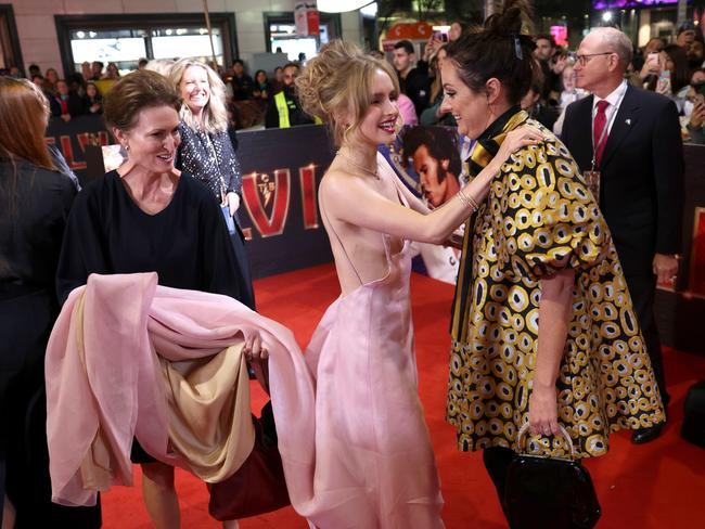 Olivia DeJonge on the red carpet at the Sydney premiere of Elvis at The State Theatre. Picture: Damian Shaw