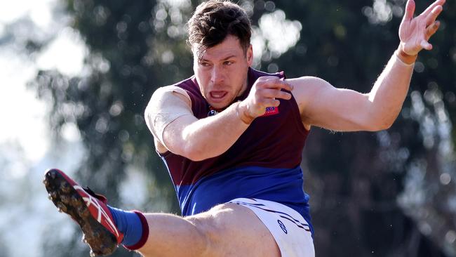 Josh Blake in action for Banyule. Picture: George Salpigtidis