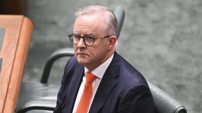 Anthony Albanese has told his colleagues to focus on the “good story” of what has been achieved since May 2022. Picture: NewsWire/Martin Ollman