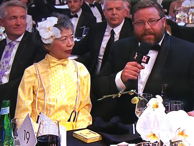 “I deny all responsibility” ... Lee Lin Chin and Shane Jacobson.
