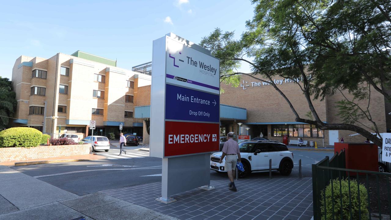 The accident happened outside the Wesley Hospital on Chaseley St at Auchenflower. File picture