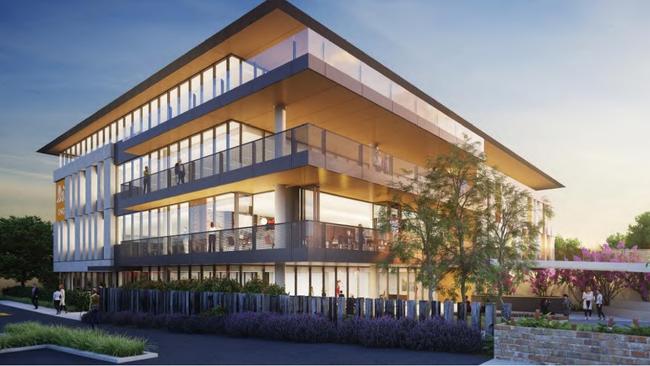 An artist’s impression of the new contact centre which has been built north of Wyong.