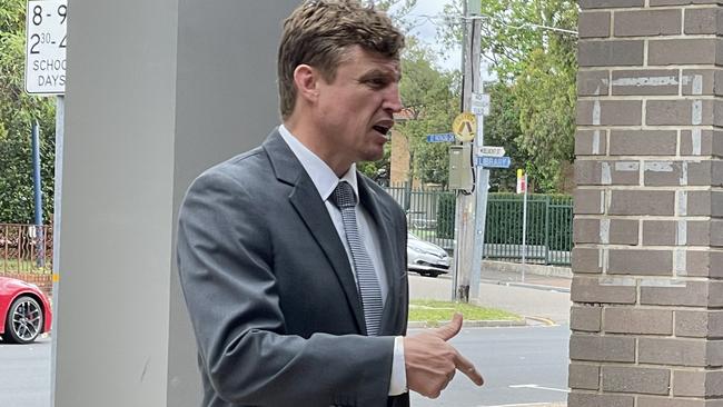 Brett Finch at Sutherland Local Court. Picture: Ashleigh Tullis