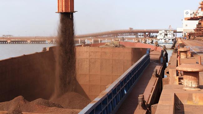 The price of iron ore has slipped again.