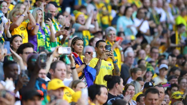 Sports fans have been turning out in force to watch Women’s World Cup matches. Picture Lachie Millard