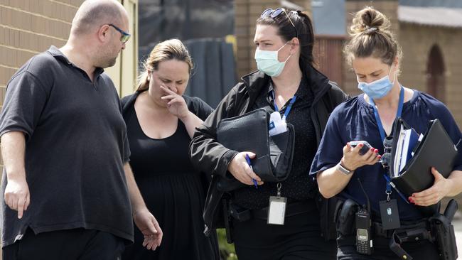 Neighbours were shocked their quiet street became the scene of a crime. Picture: David Geraghty