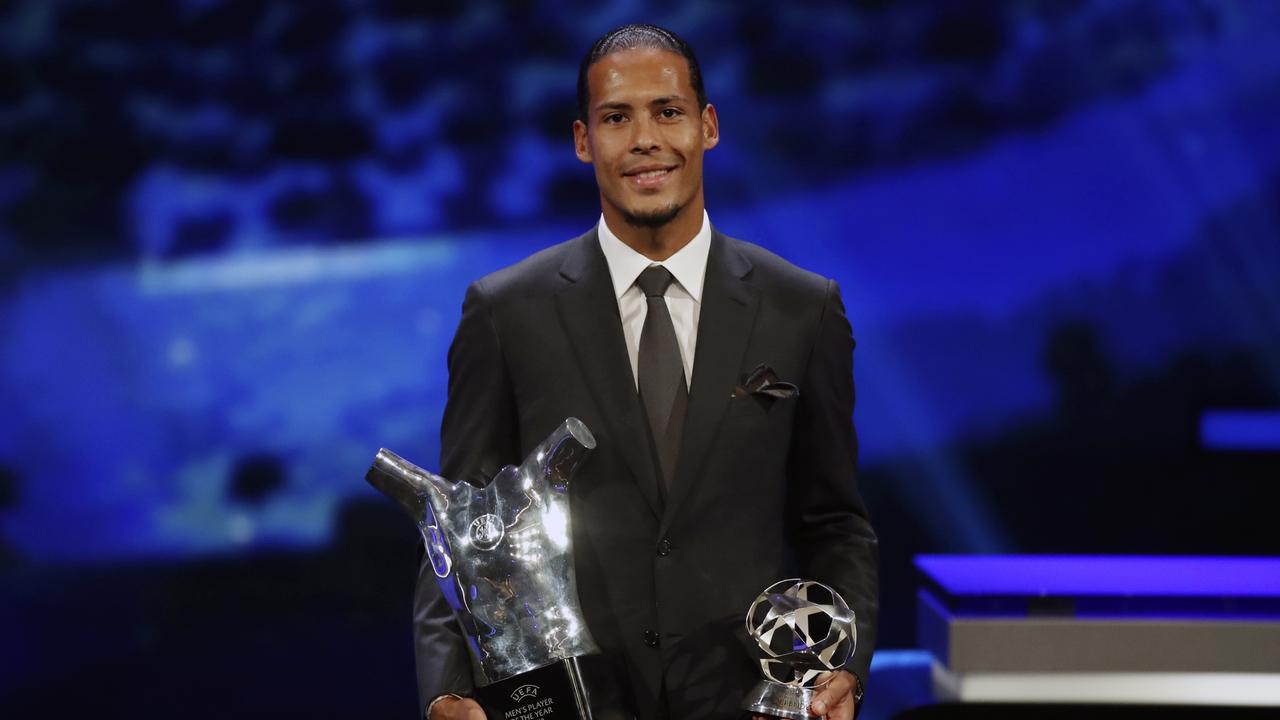 Liverpool’s Virgil van Dijk beat some star names to UEFA men's player of the year award. (AP Photo/Daniel Cole)