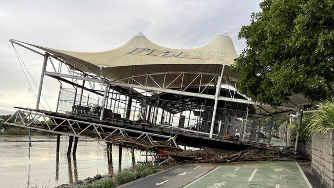 Drift restaurant is now high and dry on the Bicentennial Bikeway at Milton.