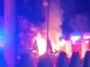 Watch: Wild argument before explosion destroys caravan