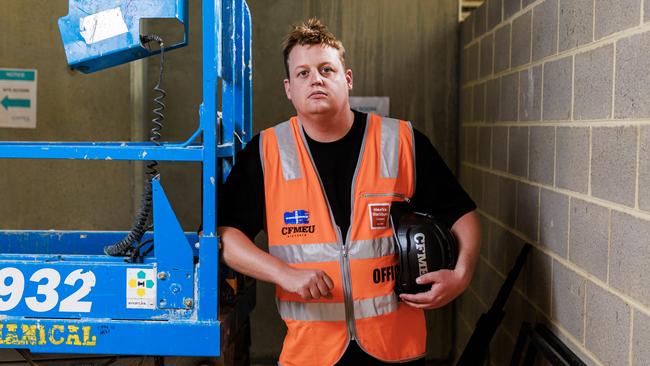 CFMEU construction division national secretary Zach Smith has hailed a new pay deal with Multiplex in Western Australia. Picture: Aaron Francis