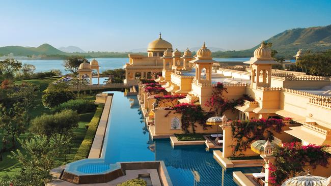 The ultra luxurious Udaivilas Oberoi Hotel, Udaipur.