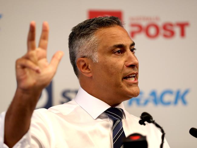 Australia Post CEO Ahmed Fahour announces his resignation in Melbourne,