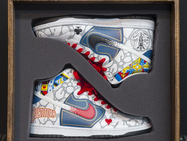 Sneakers handpainted by graffiti artist friend Sekure D.