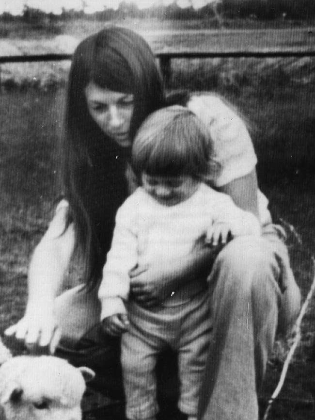 Suzanne Armstrong, pictured with son Gregory, was murdered in her Easey St home in 1977.