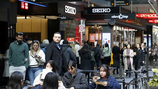 Consumer spending in Australia is weak as households increasingly waiting for sales periods before spending. Picture: NewsWire / John Appleyard