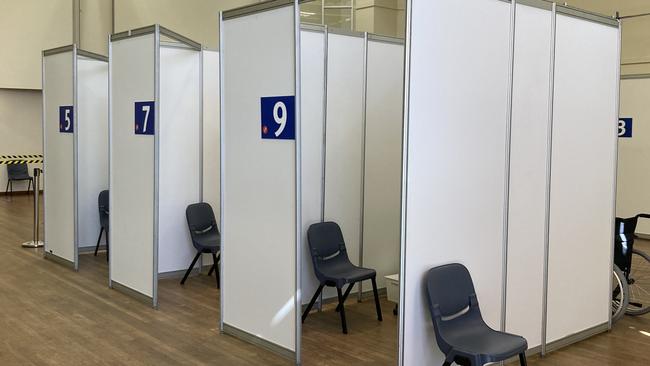 The Gympie Covid vaccination hub at the Civic Centre.