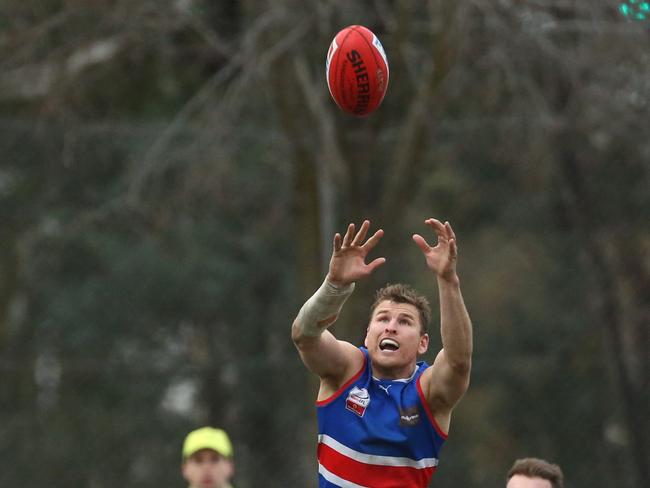 September one.EFL (Division 1) qualifying final: South Croydon v Doncaster.27 Dale Walker marks for South Croydon.Picture: Stuart Milligan