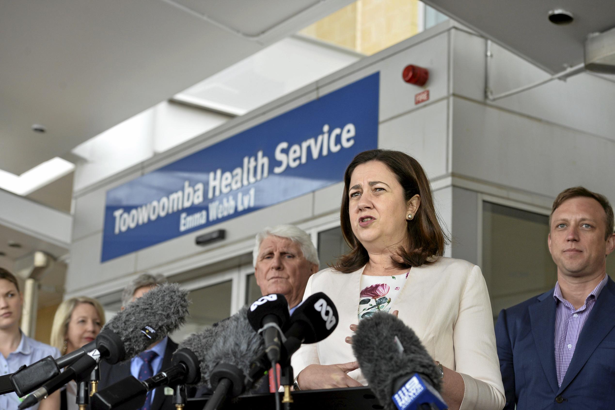 Premier Annastacia Palaszczuk and Minister for Health and Minister for Ambulance Services Dr Steven Miles at Toowoomba Hospital. Cabinet in Toowoomba. September 2018. Picture: Bev Lacey