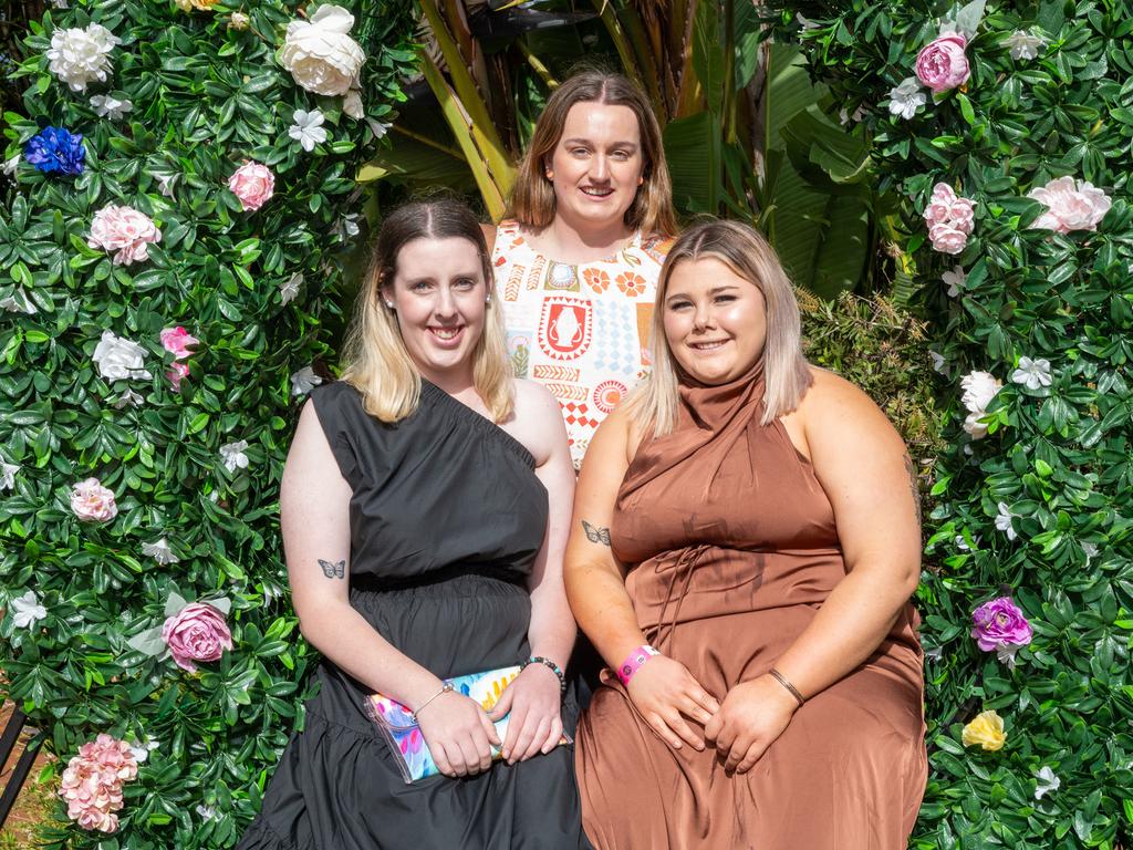 Kiani Pomfrett, Paxton Gooderham and Georgie Horwood. IEquine Toowoomba Weetwood Raceday - Clifford Park Saturday September 28, 2024 Picture: Bev Lacey