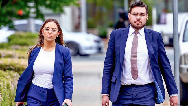 ‘No onus to prove anything’: Bruce Lehrmann arrives at court during the trial. Picture: Ben Appleton