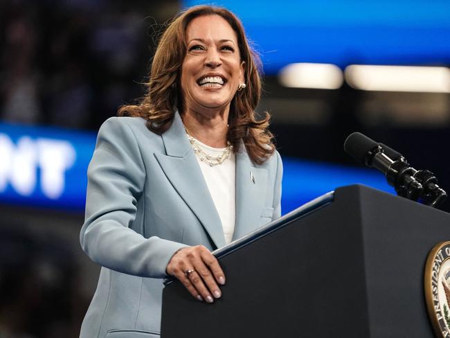 US Vice President and 2024 Democratic presidential candidate Kamala Harris says the dial is shifting in the White House run. Picture: AFP